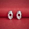 S925 Sterling Silver Hammered Irregular Spacer Beads - Meteor Crater Washers for DIY Bracelet Making