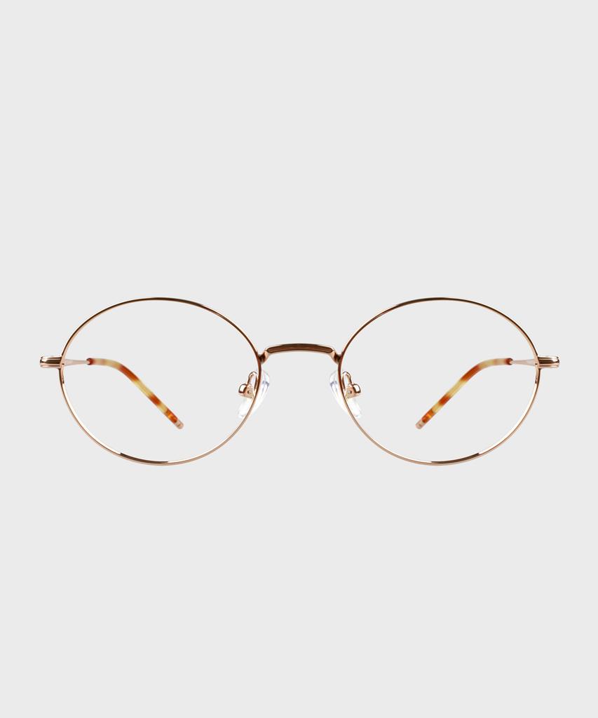 Ilsamsaemem Oval Round Titanium Rose Gold