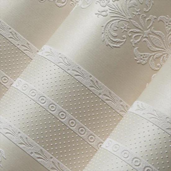 

Роскошные Дамасские Цветочные Вертикальные Полосатые Флизелиновые Обои Рулон Papel De Parede Обои в Европейском Стиле для Гостиной Спальни 5.3㎡