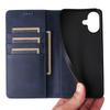 For iPhone 16 Case RFID Blocking Leather Phone Cover Magnetic Closing