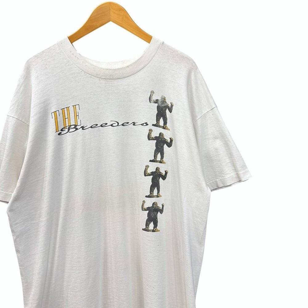 The Breeders Band 90s Unisex Remake Design White T shirt Heavy Cotton NH24807 S