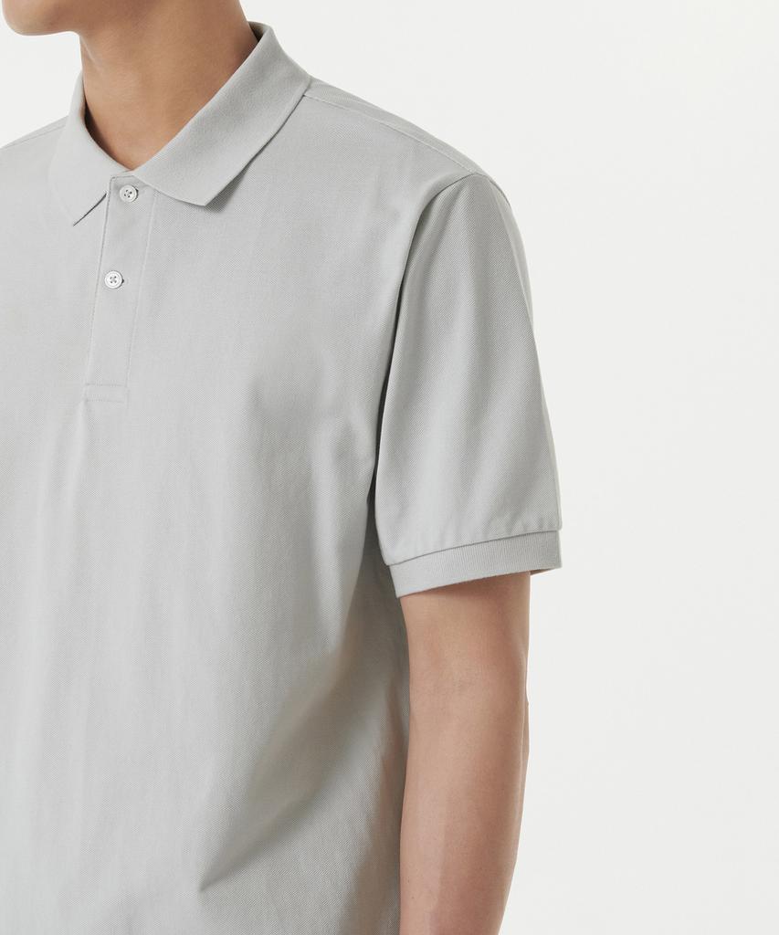 MUSINSA STANDARD Basic Pique Polo Shirt [Ash Grey]