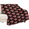 Premium Cut Raw Beef Steak Throw Blanket All Season Lightweight Soft Blanket for Bed