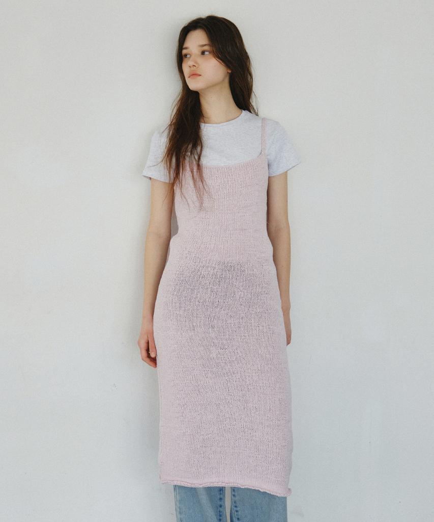 Cita Comfort Cotton Blended Long Knit Dress_Ctop715(Lavender)