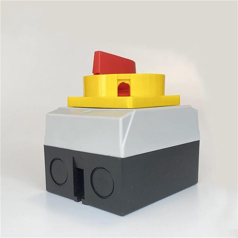 A84E-Isolator Switch Locking Fixed Padlock Rotary With Waterproof Enclosure 32A 3Phases 2 Positions On-Off