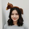 Soft Horse Hair Hoop Sweet Pony Doll Headpiece Creative Mascot Plush Headband  Role Play