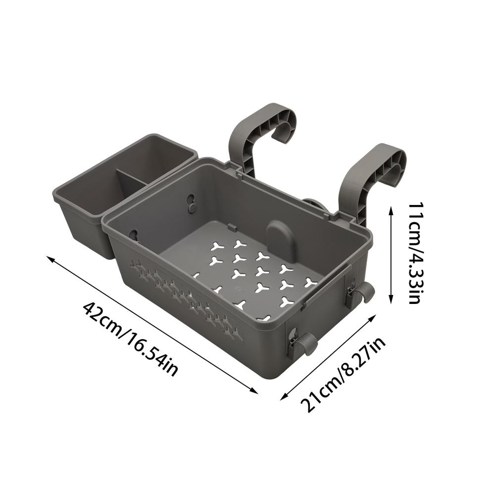 

Корзина для хранения у бассейна Подставка для подвешивания игрушек в бассейне Утолщенная корзина для хранения у бассейна Наземная корзина Подходит для большинства бассейнов серый