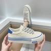 Plateau-Schuhe aus Segeltuch für Damen, die die Körpergröße erhöhen, klobige Turnschuhe für junge Mädchen, Outdoor-Sneaker für Damen, Schuhe mit dicker Sohle