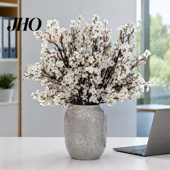 Fall Decor for Offices Artificial Flowers Indoor Outdoor Decor, Weatherproof Autumn Floral with Flexible Stems Arrangements Home Office Table
