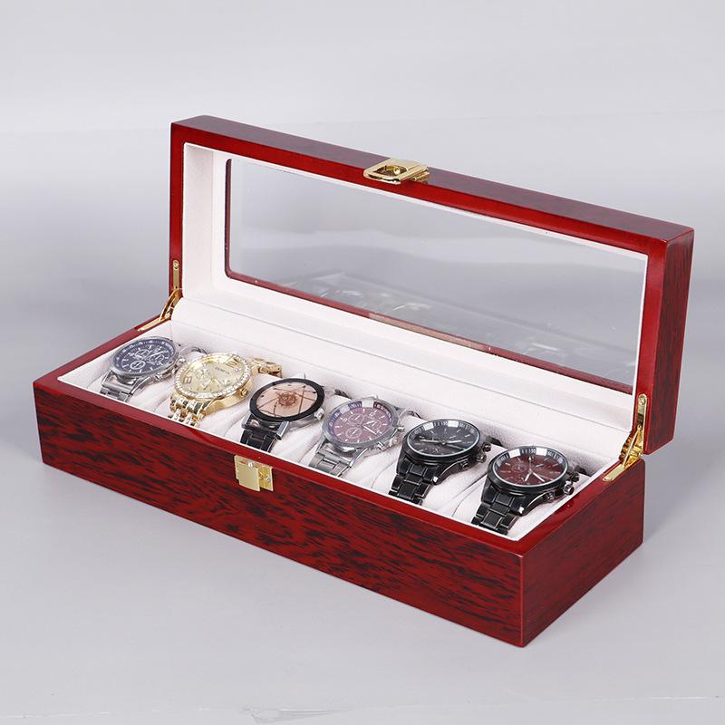 WellZone Style Chinois Bois 2/3/5/6/10/12 Positions Luxe Boîte à Montres Organiseurs Coffret Support Bois Boîtes Cadeau de Fête