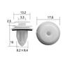 Boston BC5327 Auto Parts Trim Clips, White, 10 per Bag