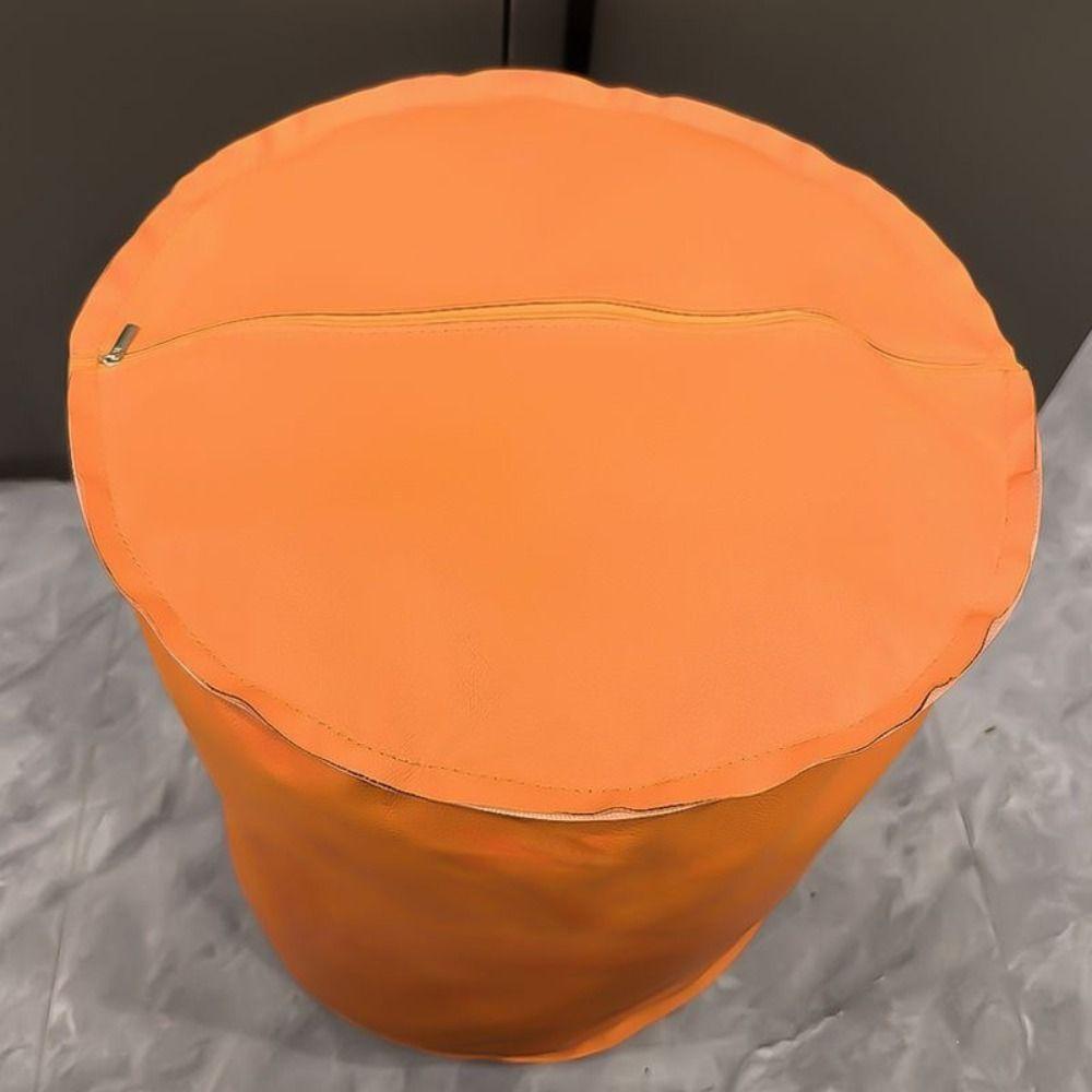 Sgabello Contenitore Impermeabile Pouf in Pelle Antiscivolo Copertura Multifunzionale per Sgabello Divano Contenitore Vestiti