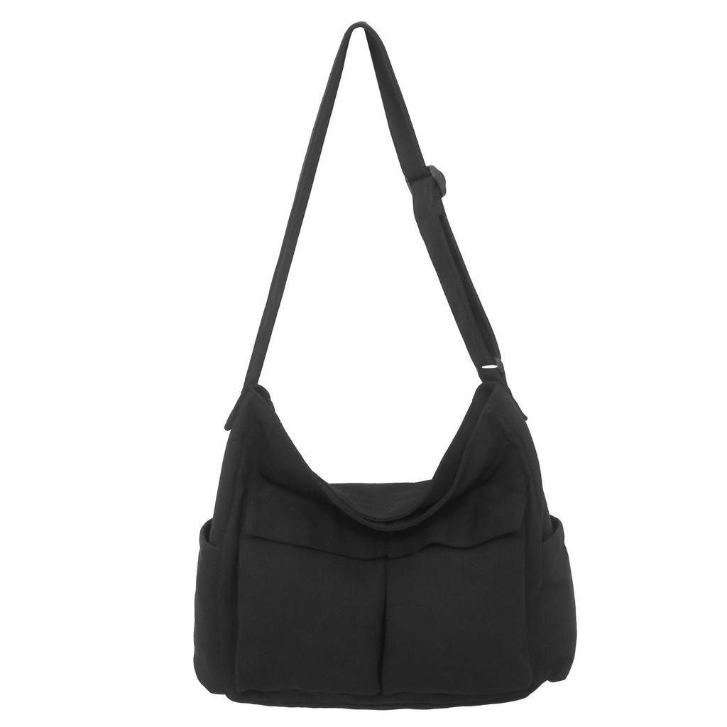 Women's Canvas Crossbody Tote - High-End Light Luxury Single Shoulder Bag, Niche Couple Style, Workwear Design.