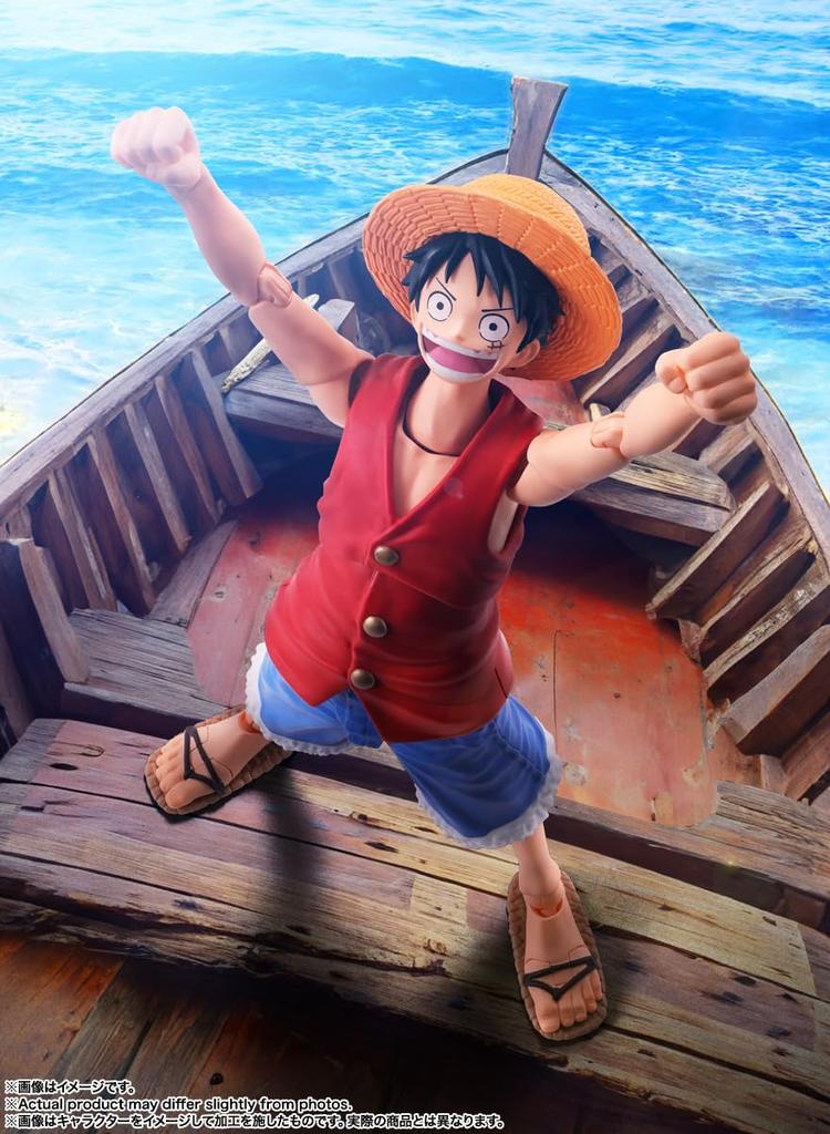 TAMASHII NATIONS ONE PIECE Monkey Luffy 145mm ζωγραφισμένη κινητή φιγούρα SHFiguarts D. -Περιπέτεια αυγής - Περίπου. ABS&PVC