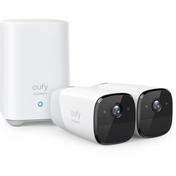 EUFY 2 overvåkningskameraer + 1 base - EufyCam2 Pro 2