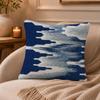 Printing style Cushion Cover Anti-dustmite Pillowcase Invisible zipper silky short plush Sofa cushion cover