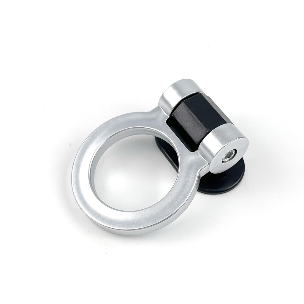 Car Modification Trend Universal Decorative Circular Trailer Hook ABS Adhesive Non-destructive Trailer Hook Adjustable Plastic Trailer Ring