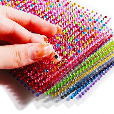 2 arkusze akrylowe naklejki z kryształkami błyszczące samoprzylepne mini telefon samochodowe akrylowe naklejki do scrapbookingu dla domu for