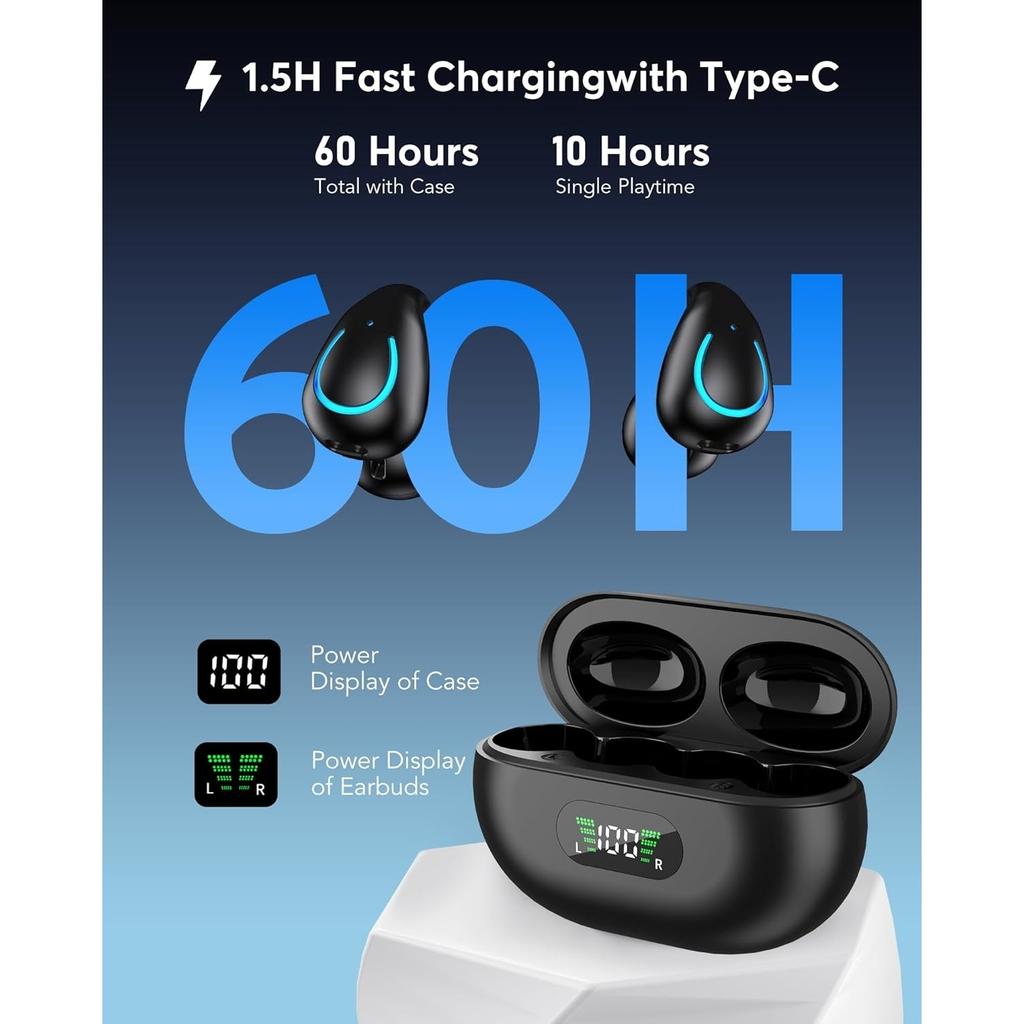AI Translation Earbuds 144 Languages 60H Playtime Translator Earphone Traductores Inglés Español Wireless Bluetooth 5.4 Headphone for Android iOS 