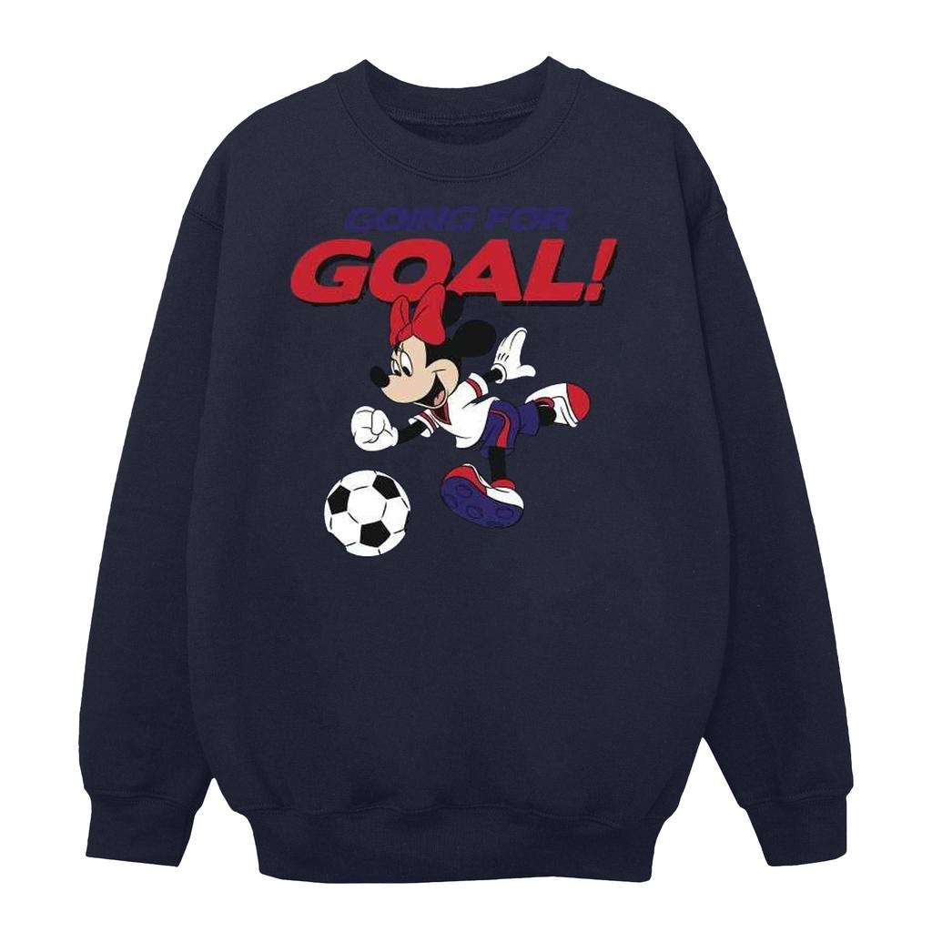 Disney Mens Minnie Mouse Going For Goal Sweatshirt