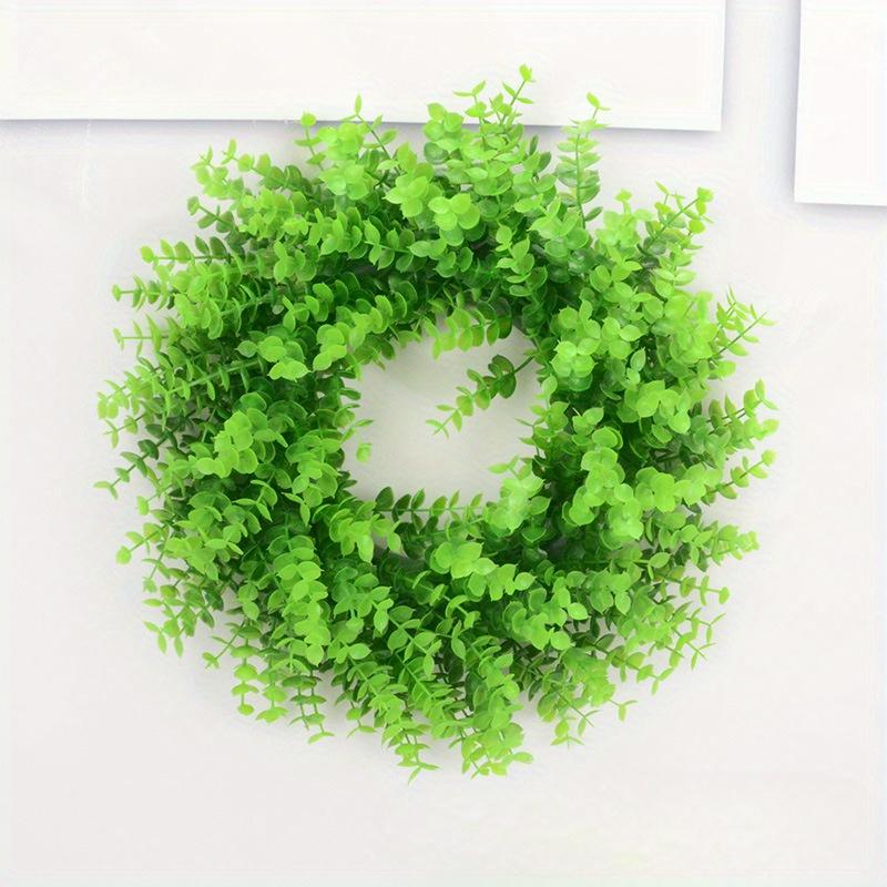 Living room home decoration artificial plant garland gardening door decoration wreath eucalyptus grass ring