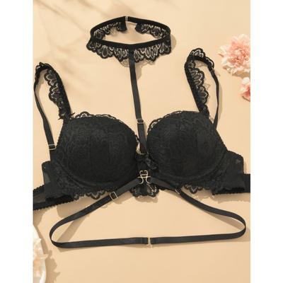 Women Lace Underwired Bras Sexy Push Up Lingerie