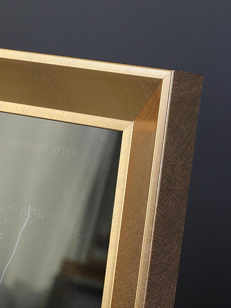 Black Golden Light Luxury Photo Frame Desktop Display Wall Mounted Photo Frame, Background Wall Decor Sculpture Art Ornaments