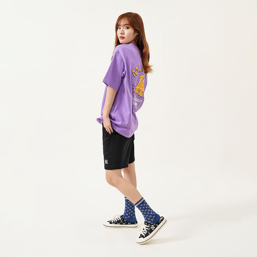 New MLB T Shirts Unisex Purple 3ATSL1023-07PPN