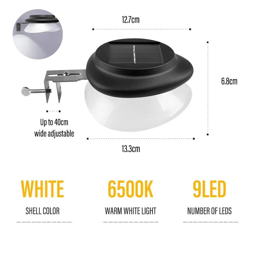 Solar LED Light, Outdoor Courtyard Home Fence Wall Lamp Motion Sensor Decoration for Patio and Garden External Sconce