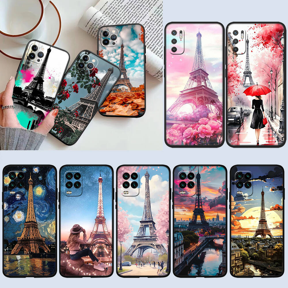 Paris Eiffel Tower Case for Samsung Note 20 10 S25 Plus Ultra Lite FE M20 M21 M30 M31 M51 A11 A26 A51 A52 A53 A56 A70 A71 A72 A73
