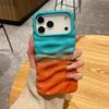iPhone 16 Pro Max/17 Gradient 3D Pleated Texture Case