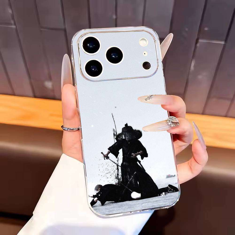 

Game Ghost Of Y-Yotei Phone Case For iPhone17,16,15,14,13,12,11 Plus,Pro Max Soft Transparent Cover iPhone17air