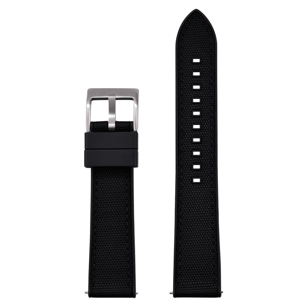 Premium Hybrydowy Nylon FKM Pasek do Zegarka 20mm 22mm Nowy Fluoro Guma FKM Nylonowe Paski do Zegarków Quick Release Dla Każdej Marki Zegarek Nurkowy