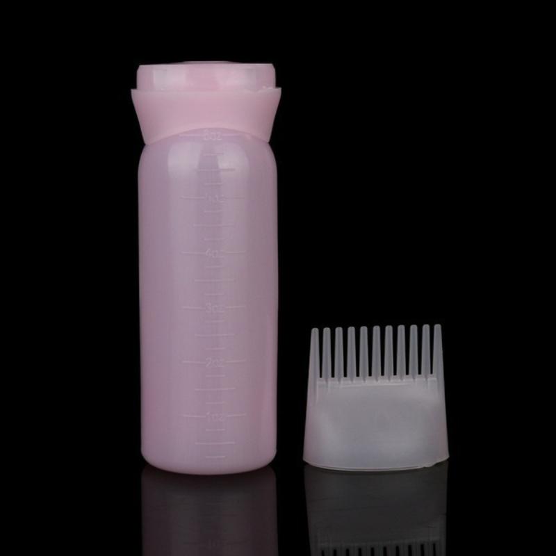 Root Comb Applicator Bottle 120ml Hair Dye Applicator Brush Applicator Bottle For Hair Root Comb Color Applicator Bottle With Graduated Scale