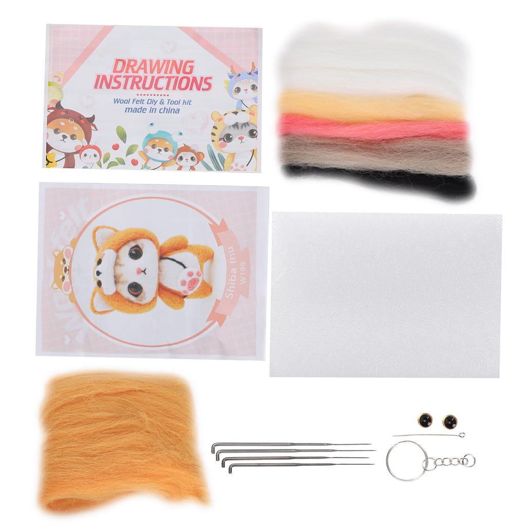 Needle Felting Wool Chemical Fiber Plush Doll Making DIY Material Needle Hand Made Craft