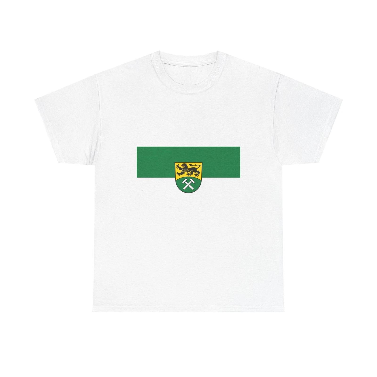Flag of Erzgebirgskreises Germany - T shirt 3XL