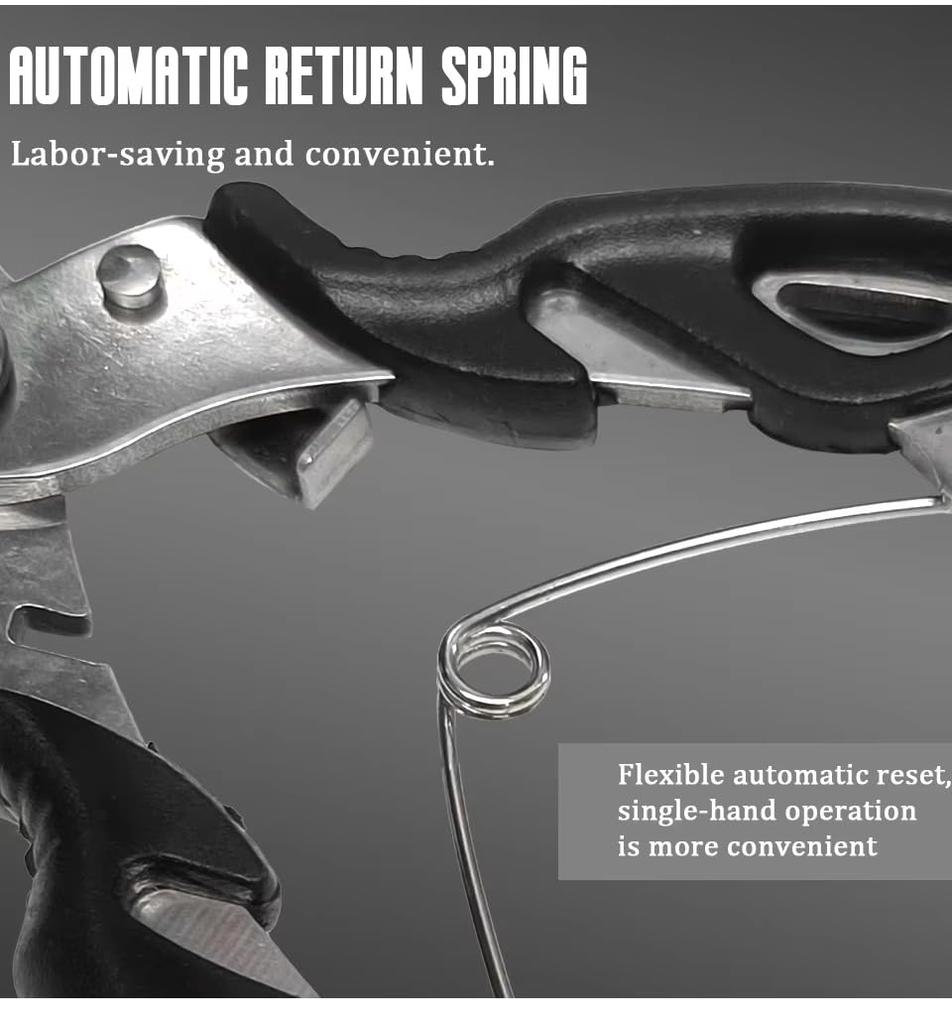 Zmart Black Fishing Pliers, Ultra Lightweight, for Fishing Lures and Hook Removers, Compact and Lightweight Fishing Pliers, Fishing Pliers, Hook