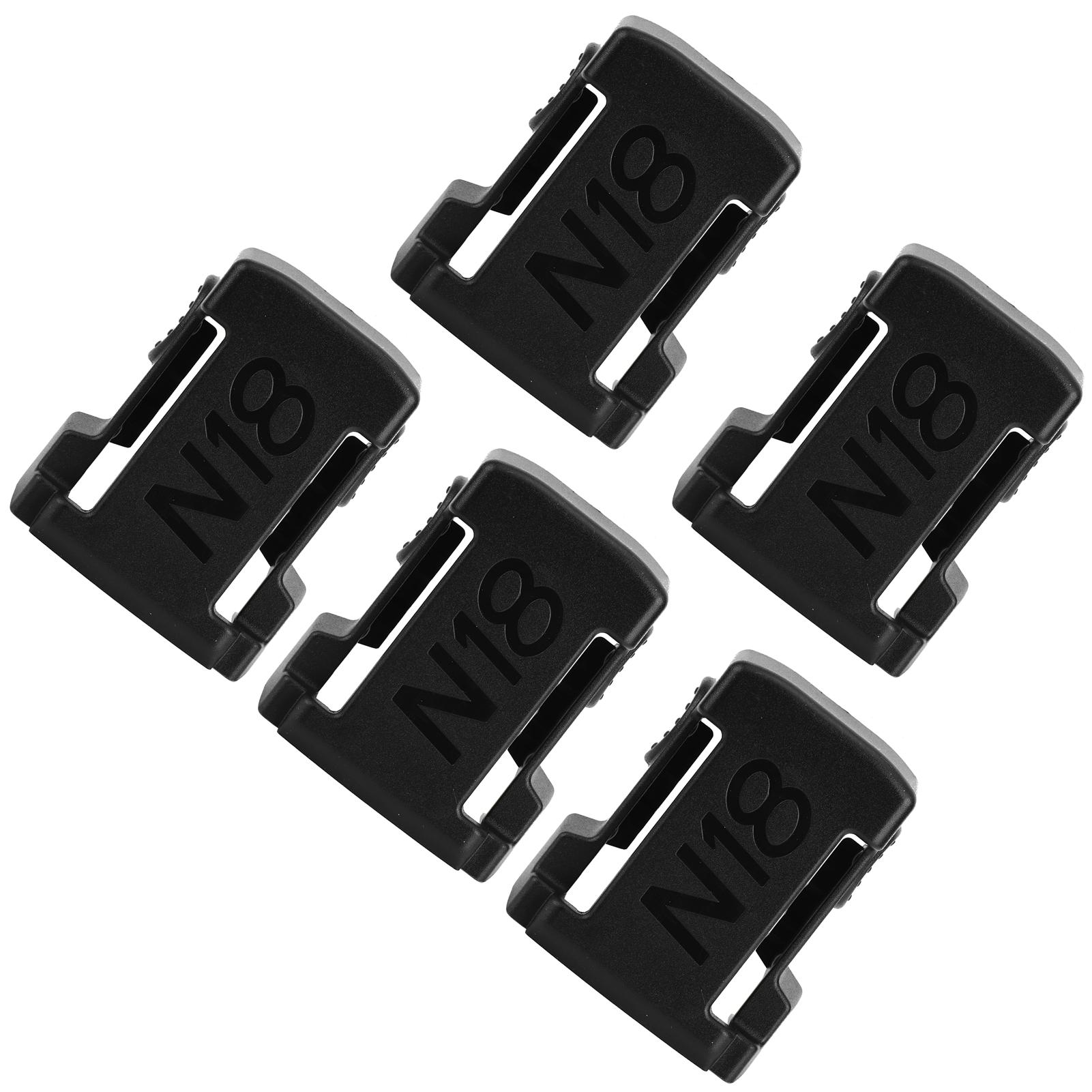 

5Pcs Battery Mount Holder Stand Rack Battery Accessories Fit for Milwaukee m18 18VBlack чёрный
