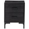 VidaXL Bedside Table Black 36x30x45 Cm Solid Pine Wood 349912