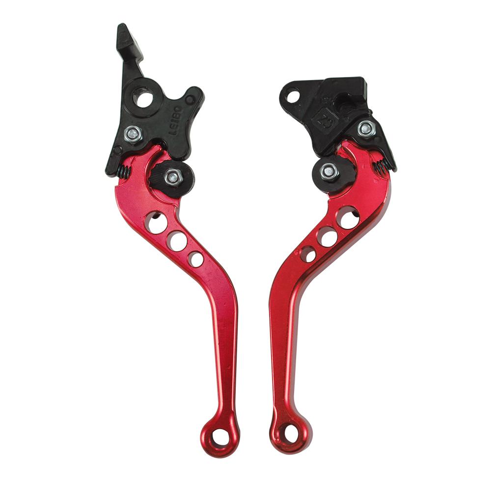 2 Pcs Universal CNC Alloy Motorcycle Brake Handle Adjustable Size Moto Motorbike Modification Clutch Drum Brake Lever Handle
