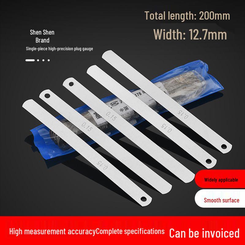 Shen Shen Single Gauge Blade 0.1-1.0mm, 200mm Length 0.06 (10 pieces)