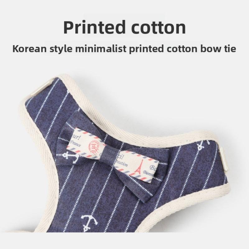 New Pet Leash for Small Dogs, Bow-shaped Dog Chest and Back Jacket
