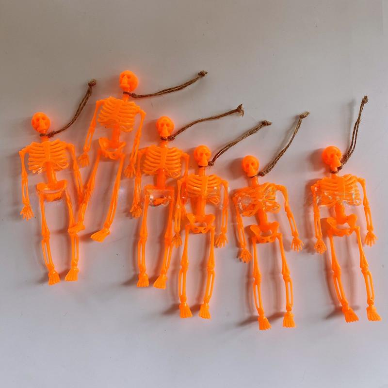 50PCS Ghost Festival Skeleton Fun Decoration Halloween Festival Atmosphere Skeleton Skeleton Frame Party Prop Ornament