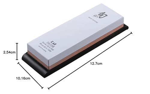 Kombinovaný brusný kámen Shun pro ostření nožů, zrnitost 300 a 1000, DM0708, 6", světle šedý