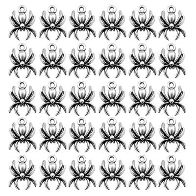 Pack of 30 Spiders Halloween Charm Delicate Halloween Spiders Charm For DIY Jewelry Making In Various Styles