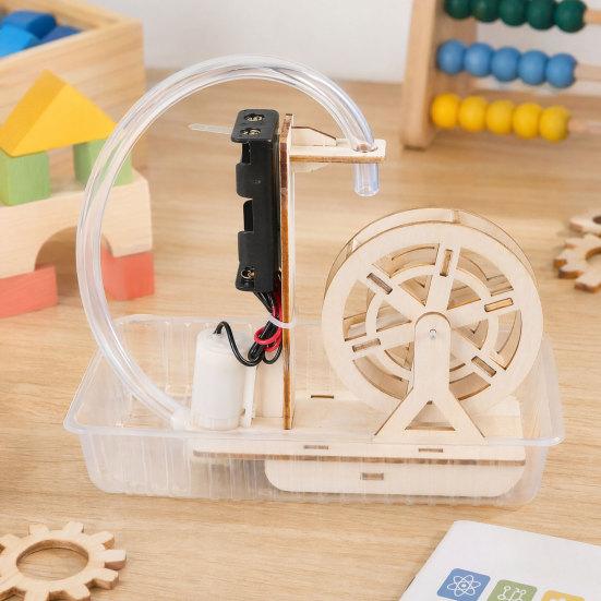 Yousheng DIY Water Wheel Model, Handmade Water Wheel Craft, Water Wheel Building Educational STEM Toy, Physics Teaching Aid for
