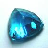 CERTIFIED 7.37 Ct Natural Lite Blue Trillion Sapphire Rare and Unique Gemstone A-1