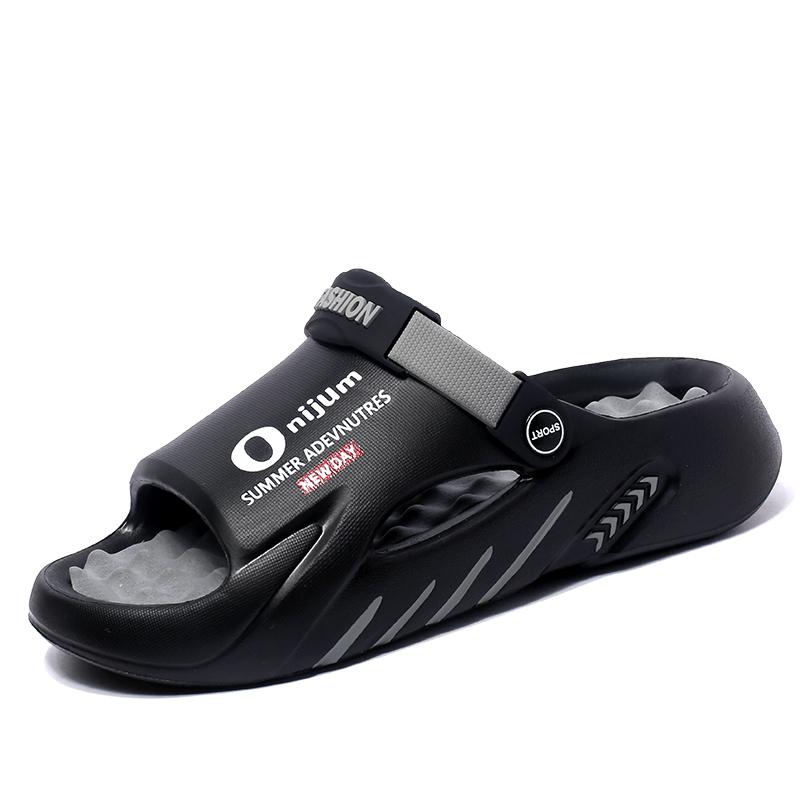 Fashion 2025 Men's Massage Slippers Indoor Outdoor Sandals Beach Casual Shoes Comfortable Slide Men's Women's Home Slippers Big Size 47