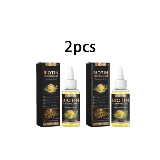 Hoegoa Biotin Hair Care Essence Gently Nourishes the Scalp, Daily Massage Care, Softens Dry Hair, Long-lasting and Smooth 50ml