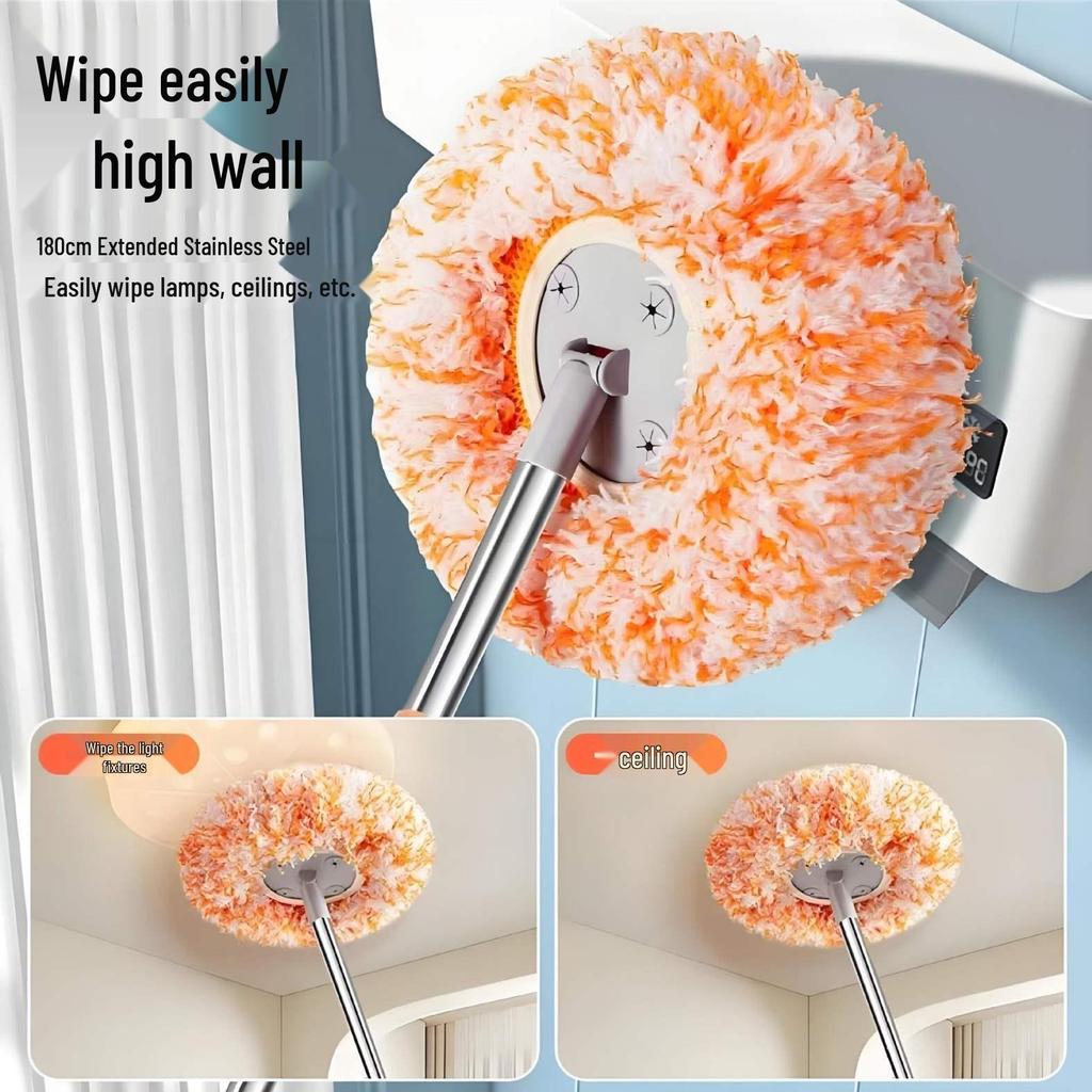 Multi-functional Sunflower Round Mop for Ceiling and Household Cleaning